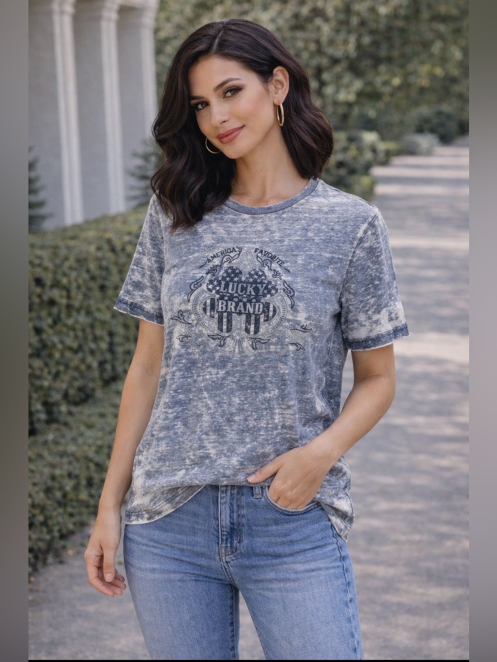 Lucky Brand short sleeve washed out tshirt